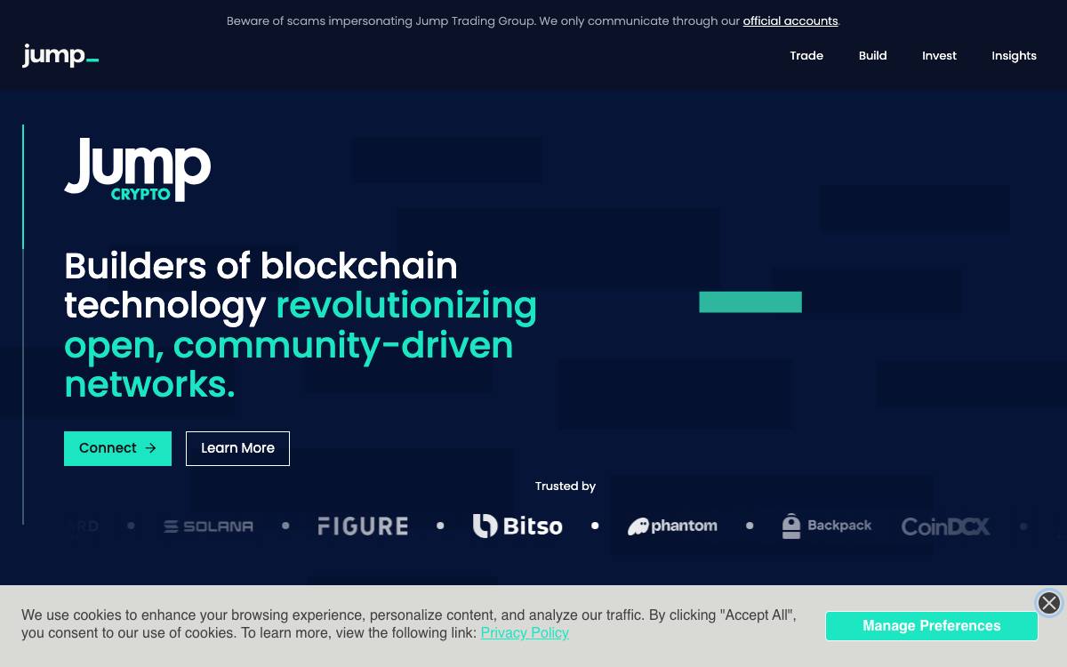 Jump Crypto website preview