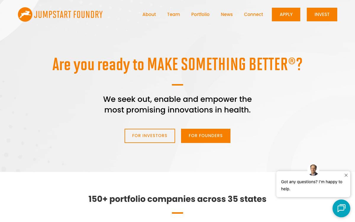 Jumpstart Foundry website preview