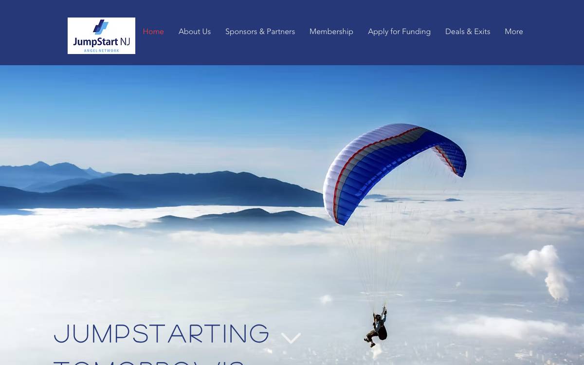JumpStart New Jersey Angel Network website preview