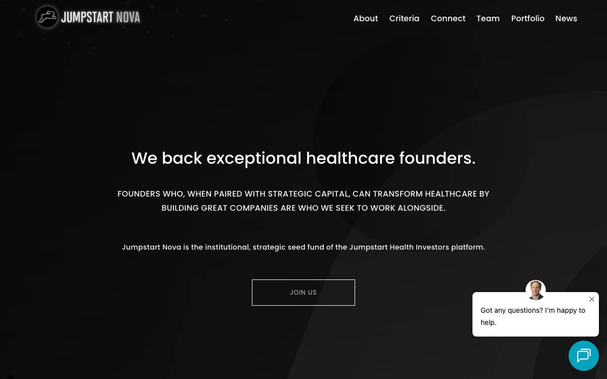 Jumpstart Nova website preview