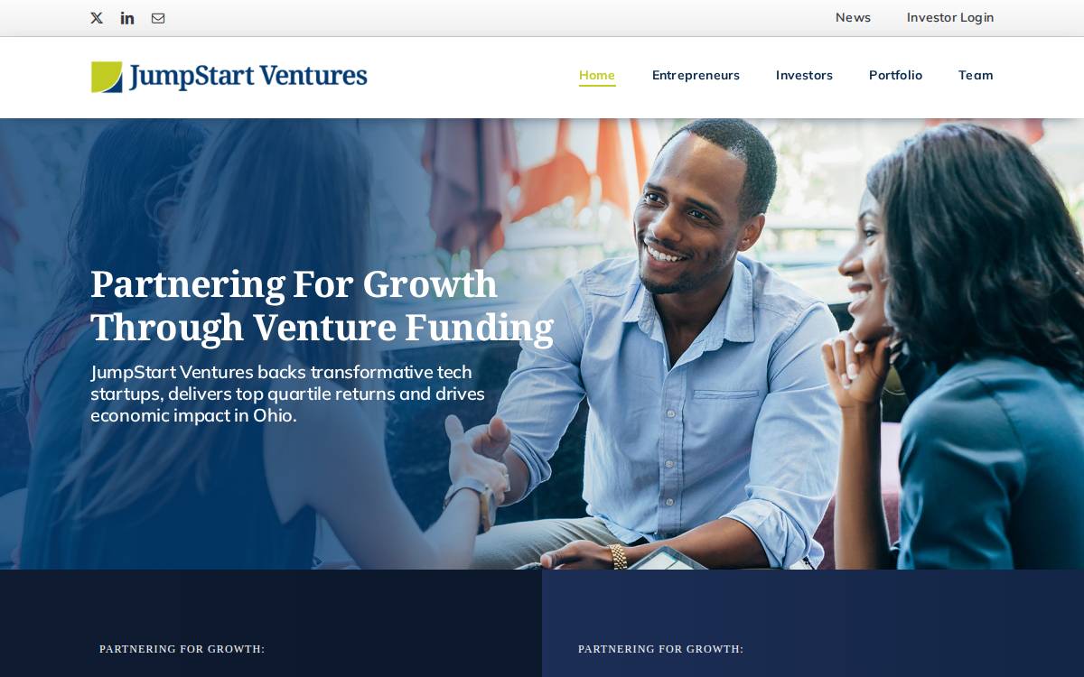 Jumpstart Ventures website preview