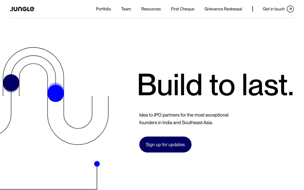 Jungle Ventures website preview