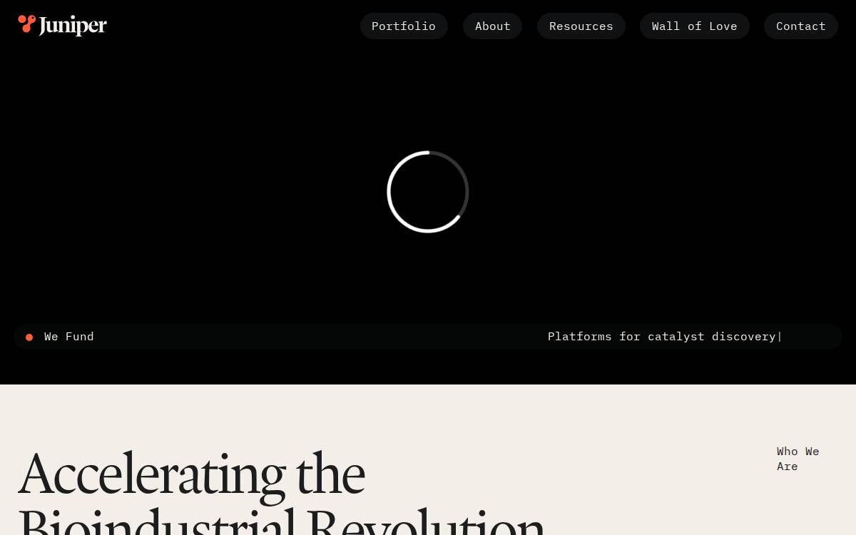 Juniper website preview