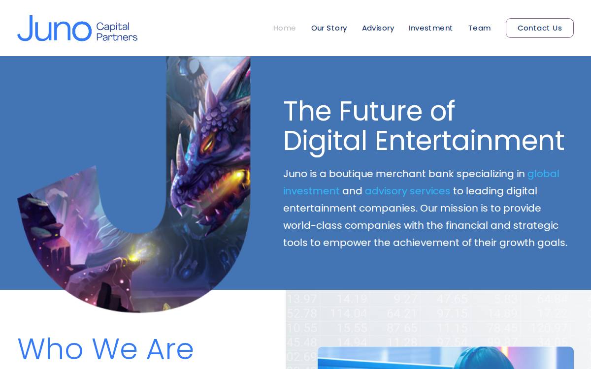 Juno Capital Partners website preview