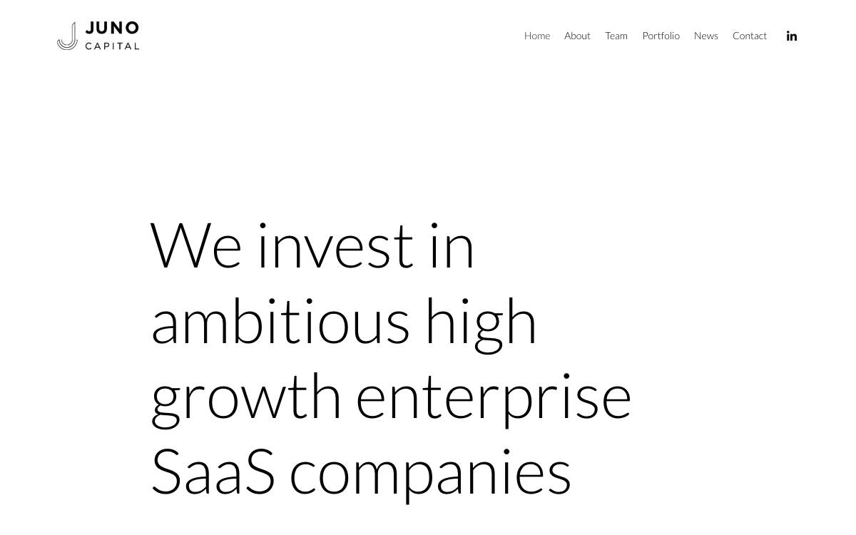 Juno Capital Partners website preview