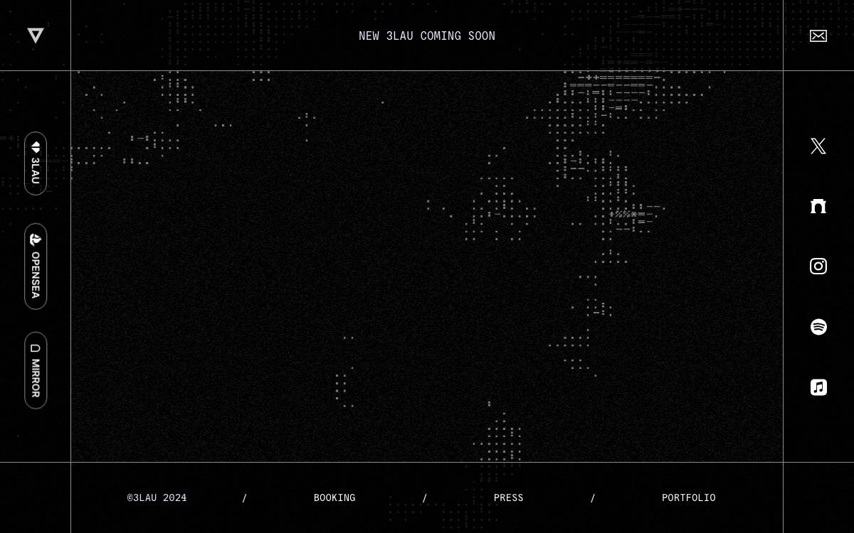 Justin “3LAU” Blau website preview