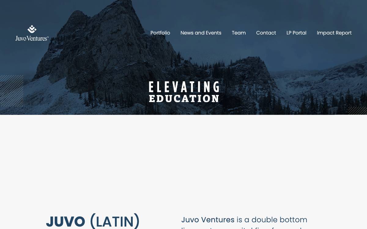 Juvo Ventures website preview