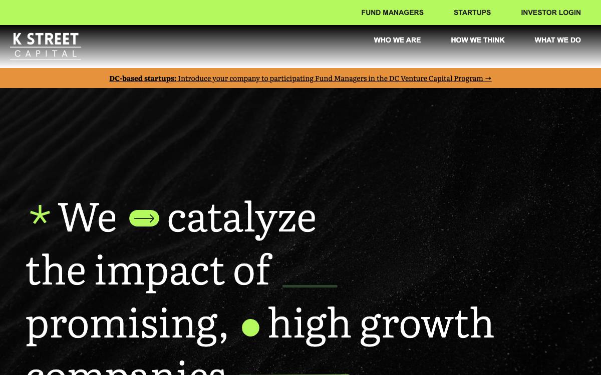 K Street Capital website preview