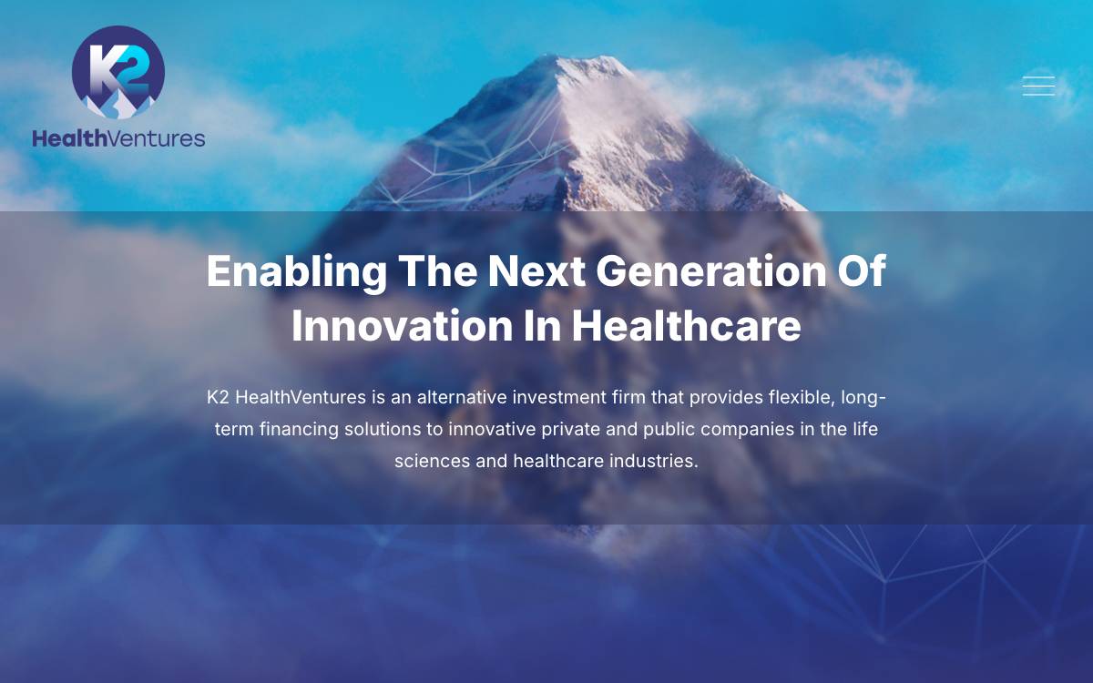 K2 HealthVentures website preview