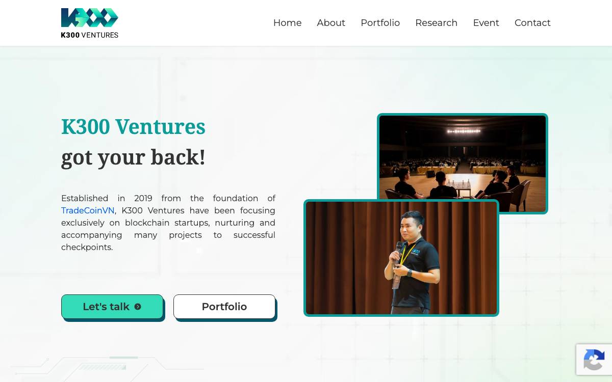 K300 Ventures website preview