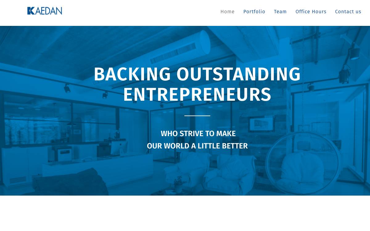 Kaedan Capital website preview