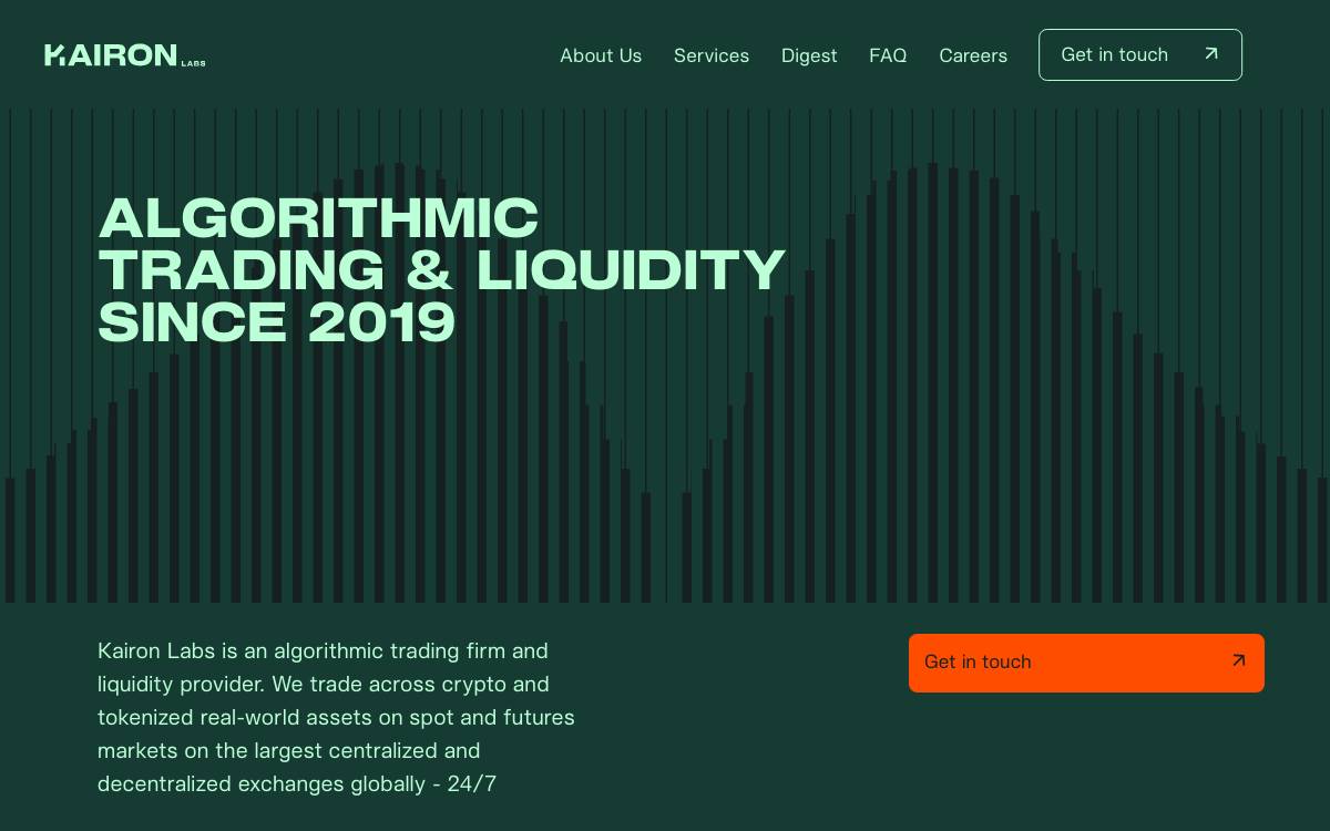 Kairon Labs website preview
