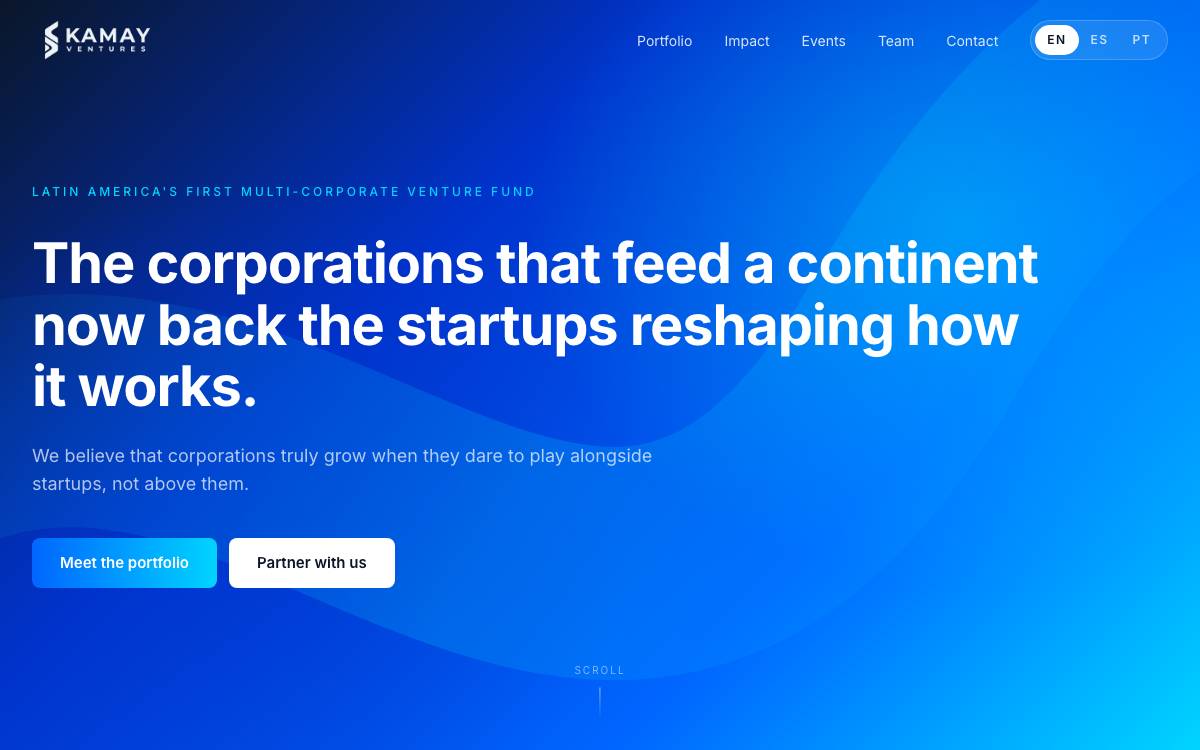 Kamay Ventures website preview