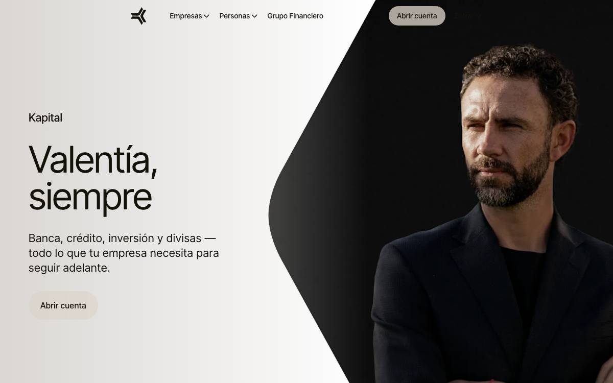Kapital Bank website preview