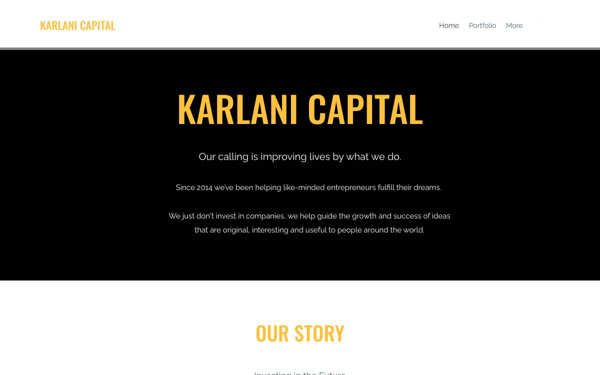 Karlani Capital website preview