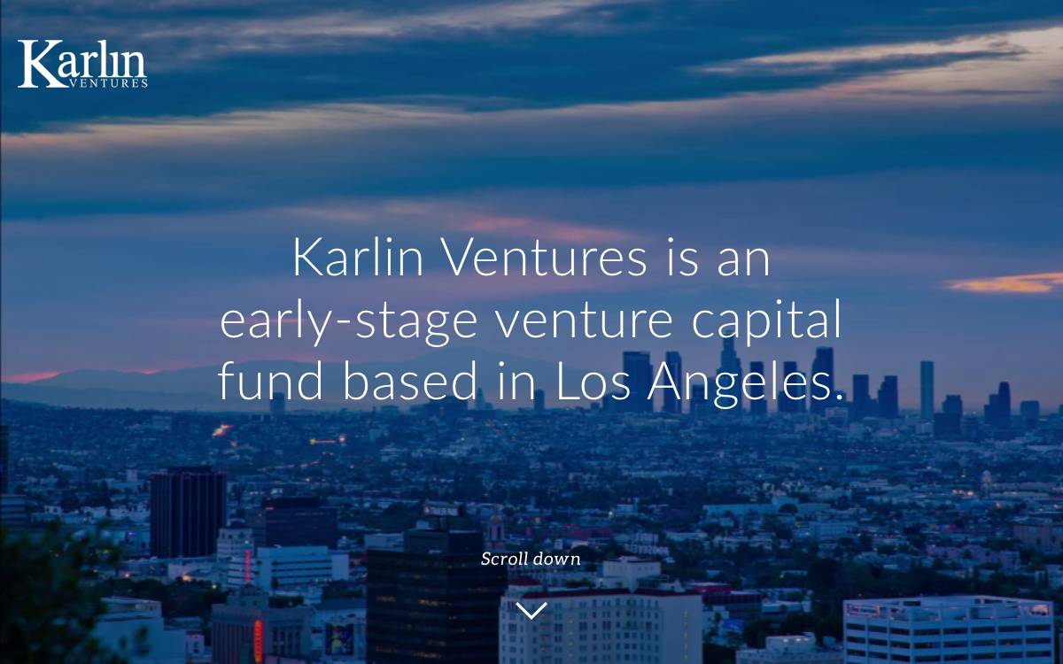 Karlin Ventures website preview