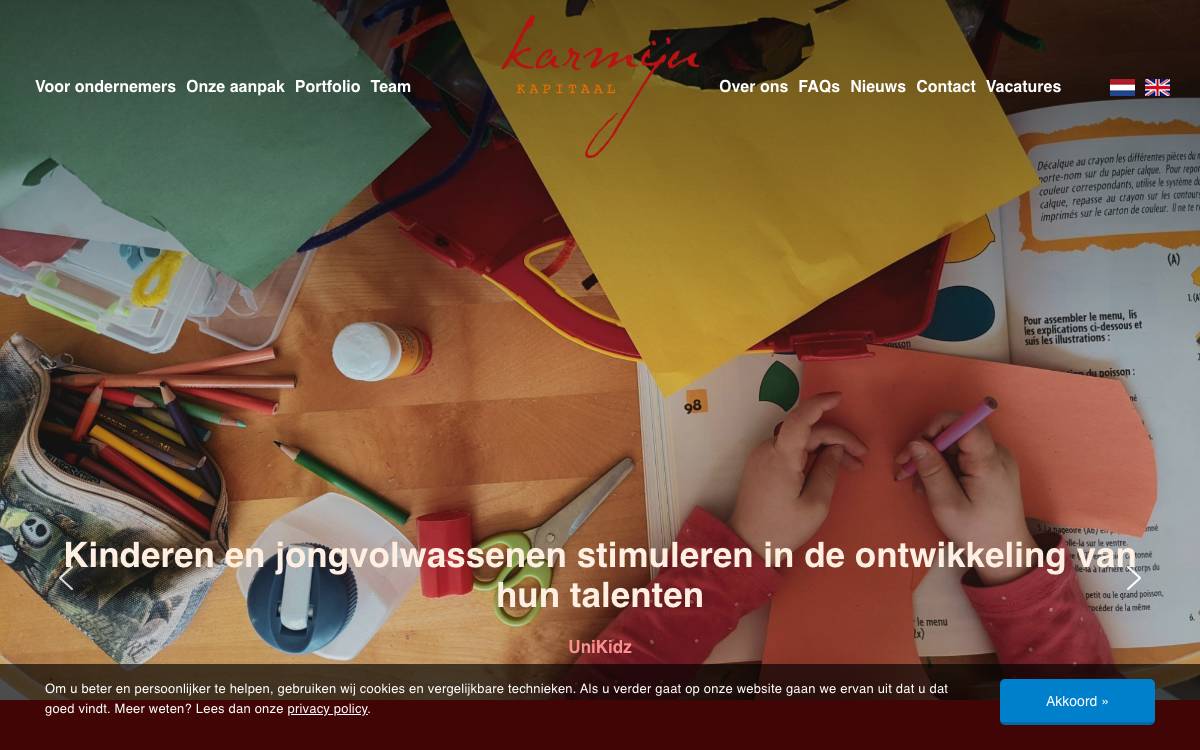 Karmijn Kapitaal website preview