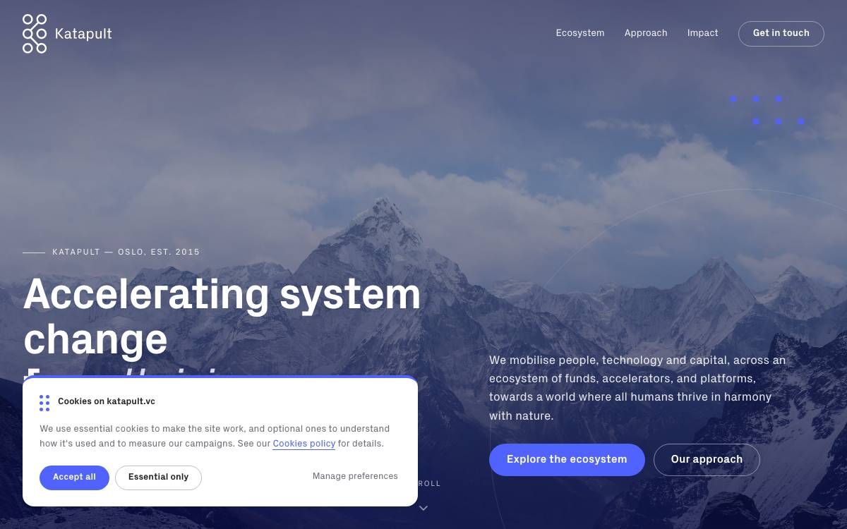 Katapult Africa website preview