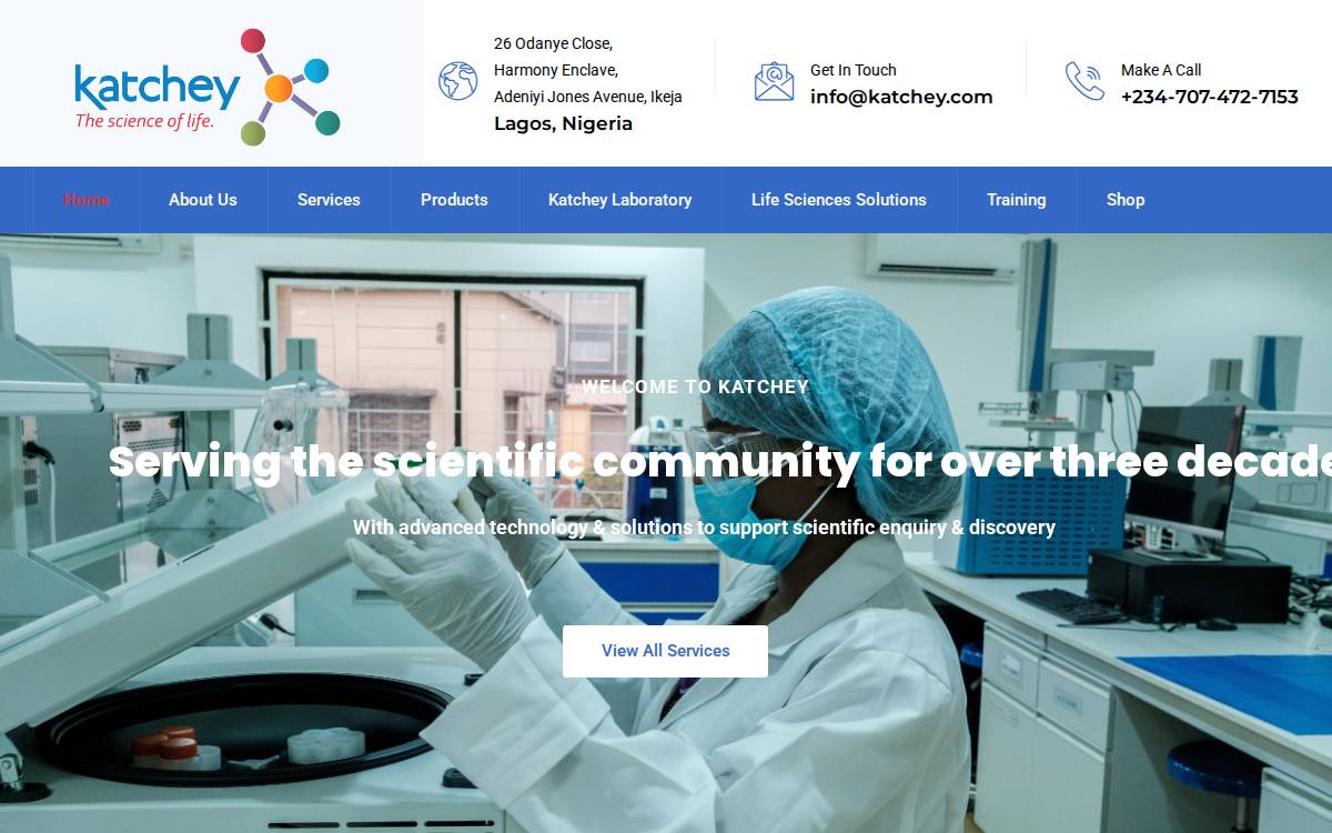 Katchey Company Limited website preview