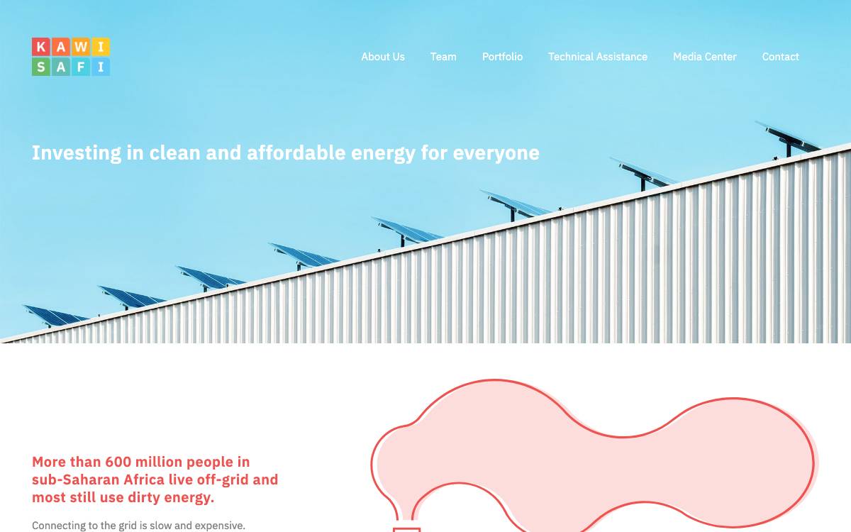 KawiSafi Ventures website preview