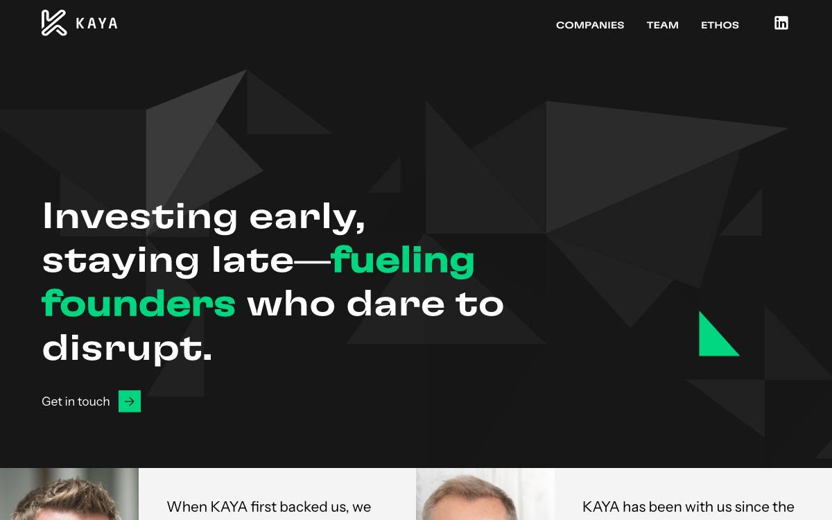 KAYA website preview