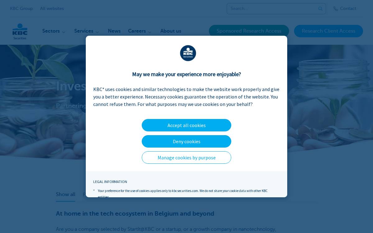 KBC Focus Fund website preview