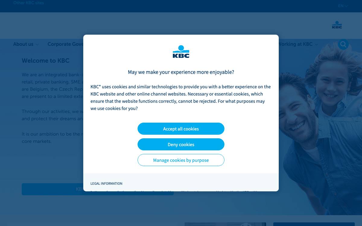 KBC website preview