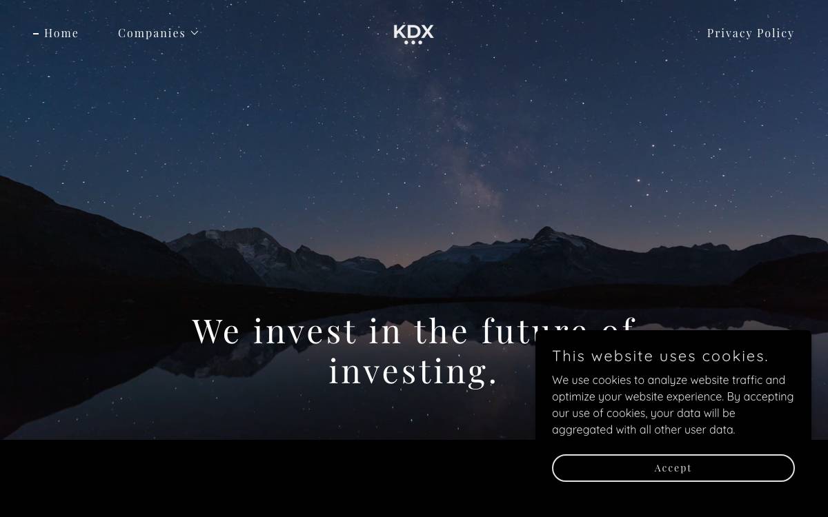 KDX website preview