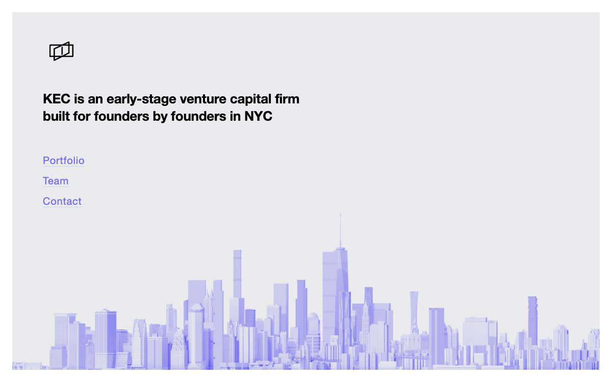 KEC Ventures website preview