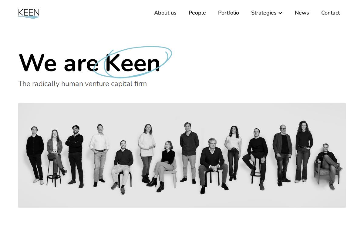 Keen Venture Partners website preview