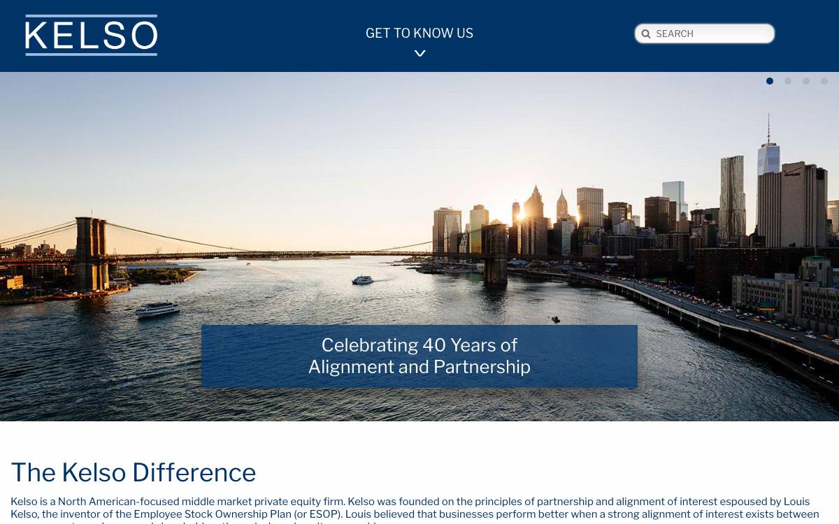 Kelso website preview