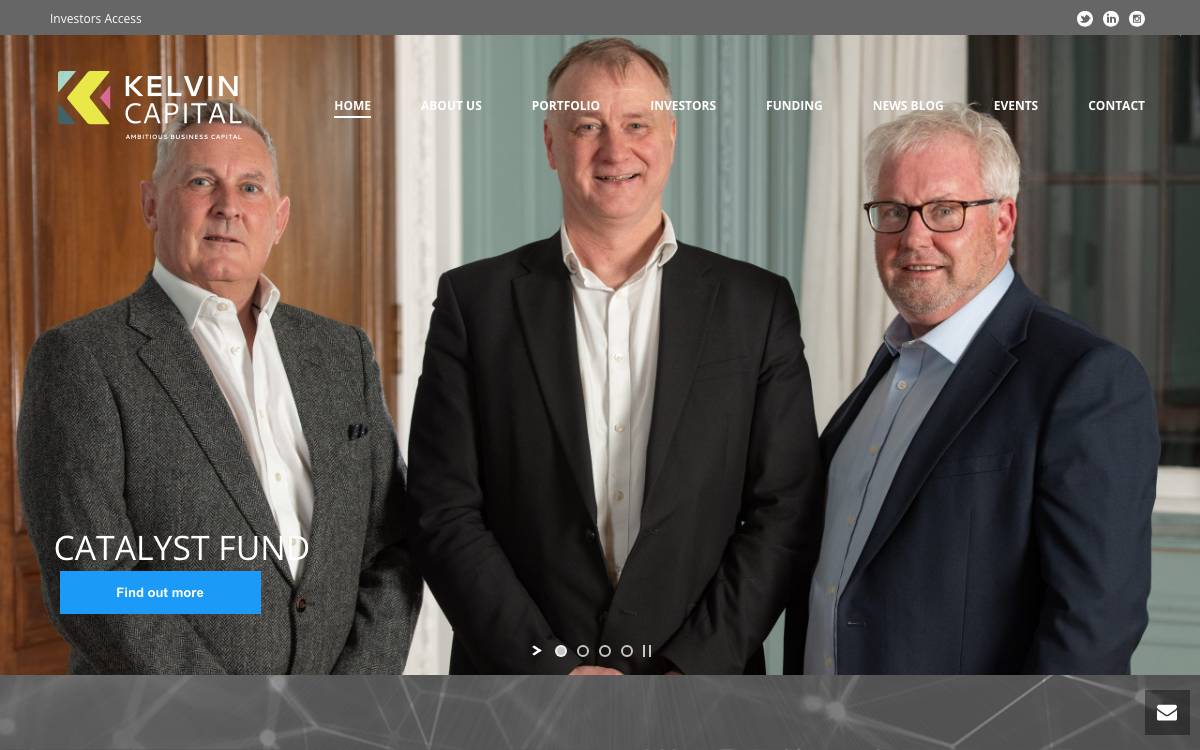 Kelvin Capital website preview