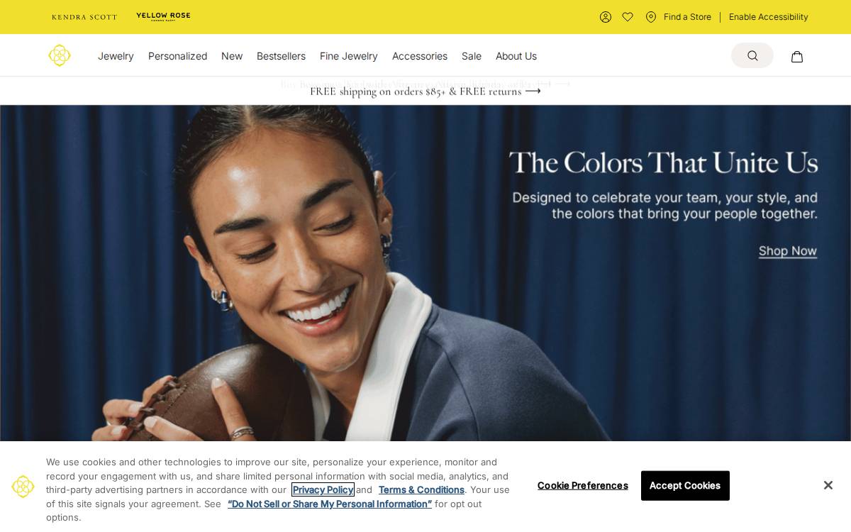 Kendra Scott website preview