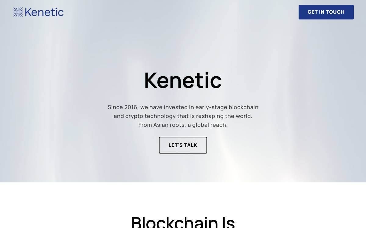 Kenetic website preview