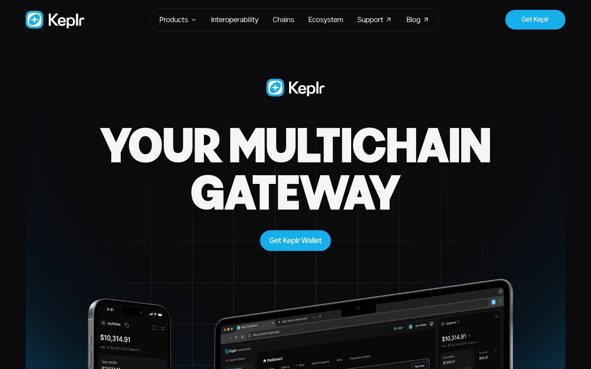 Keplr website preview
