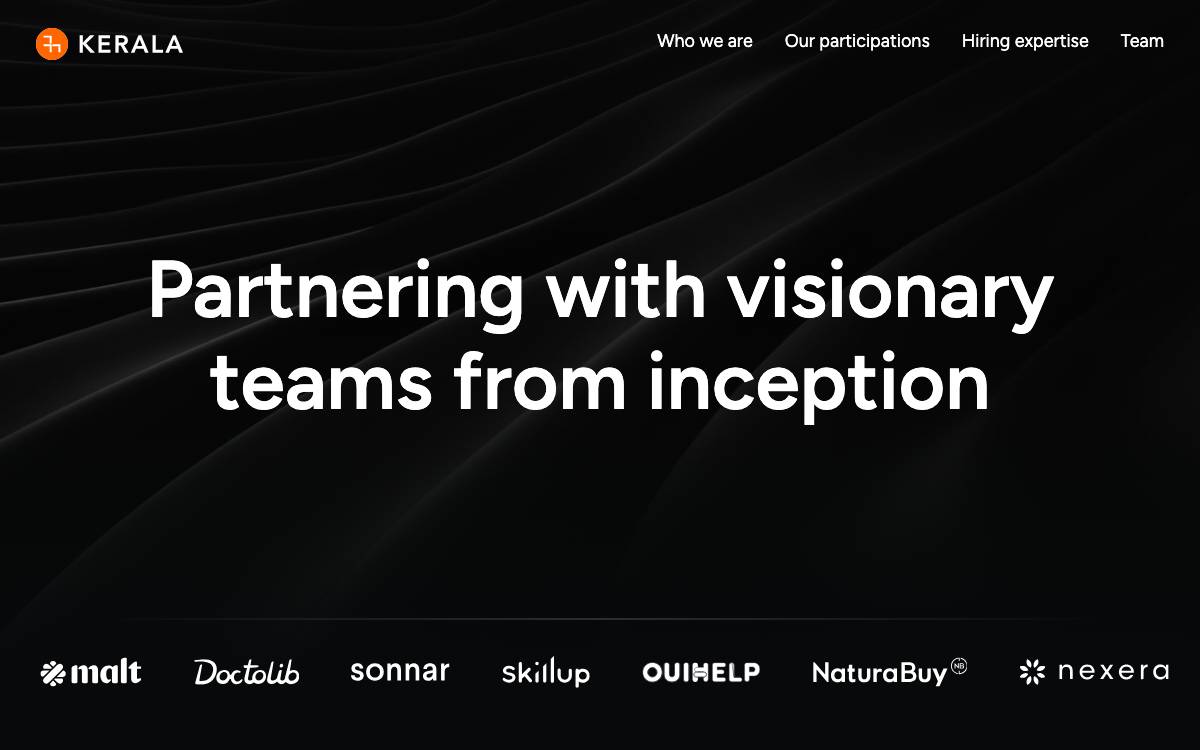 Kerala Ventures website preview