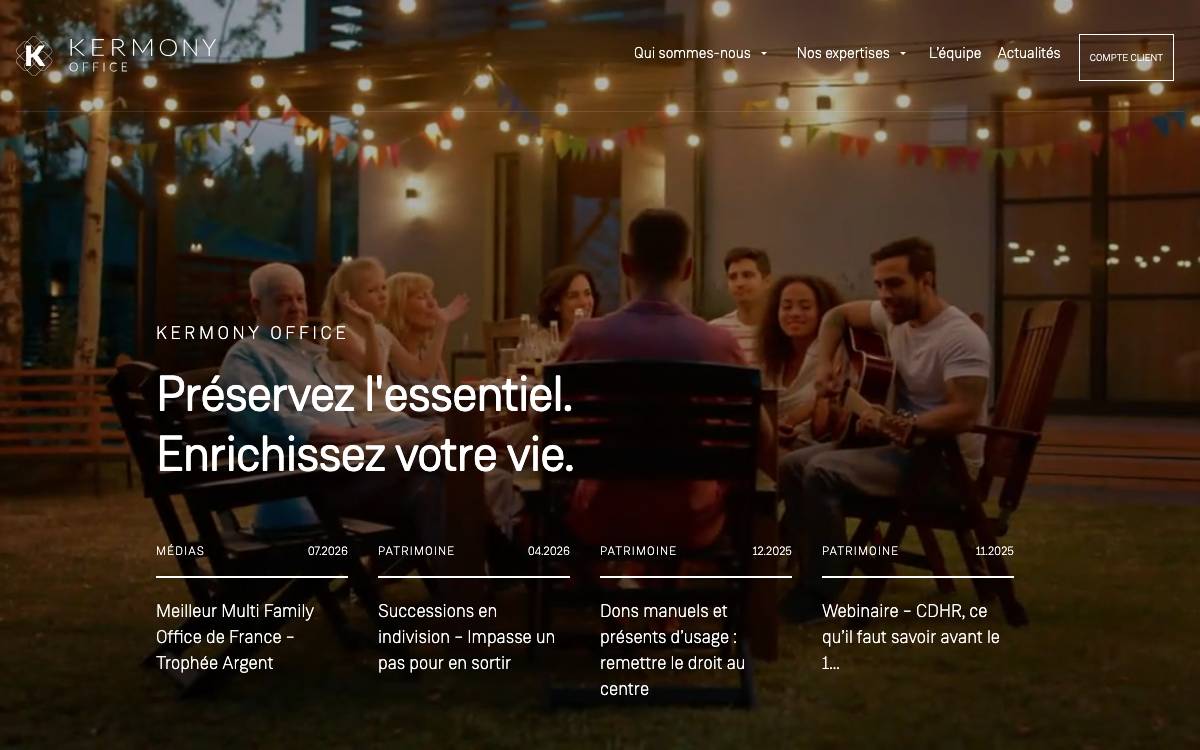 Kermony Office website preview