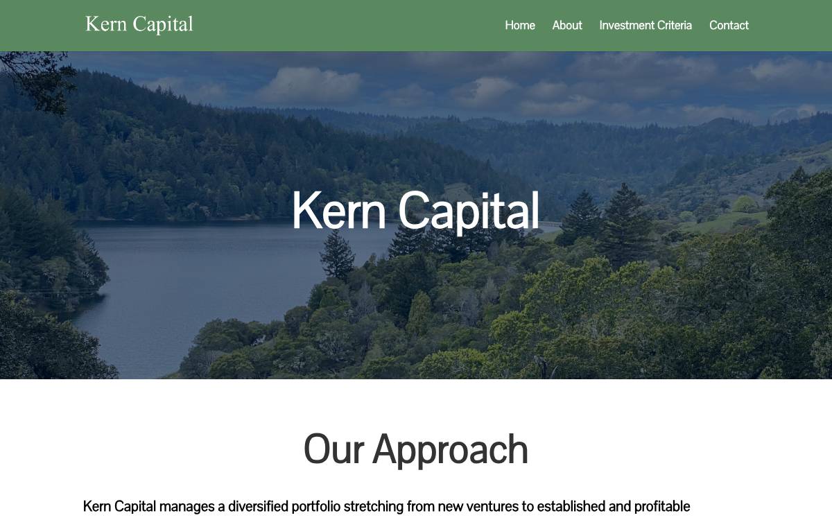 Kern Capital, LLC website preview