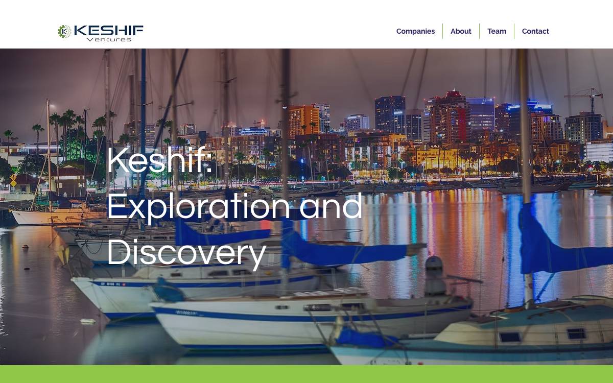 Keshif Ventures website preview