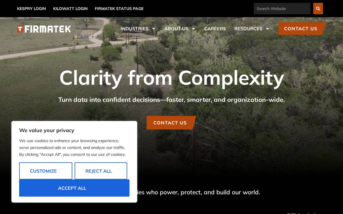 Kespry website preview