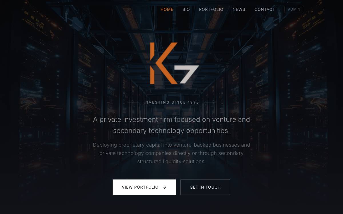 KG Investments website preview