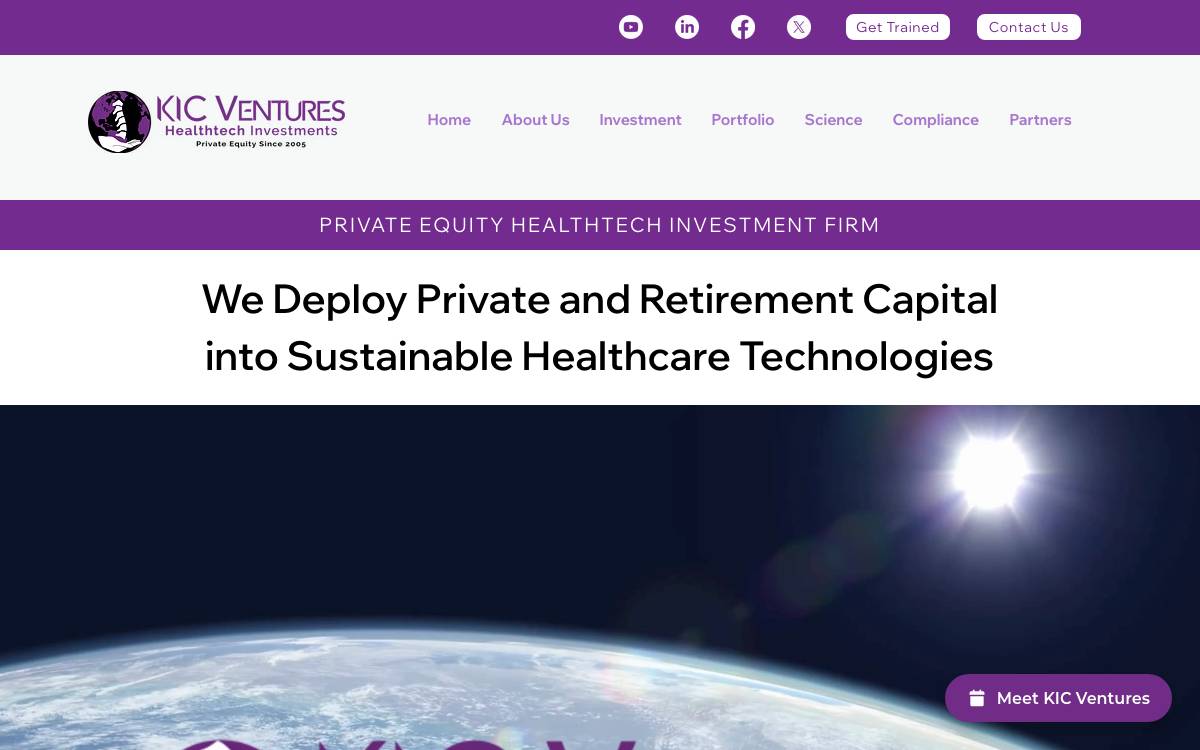 KIC Ventures website preview