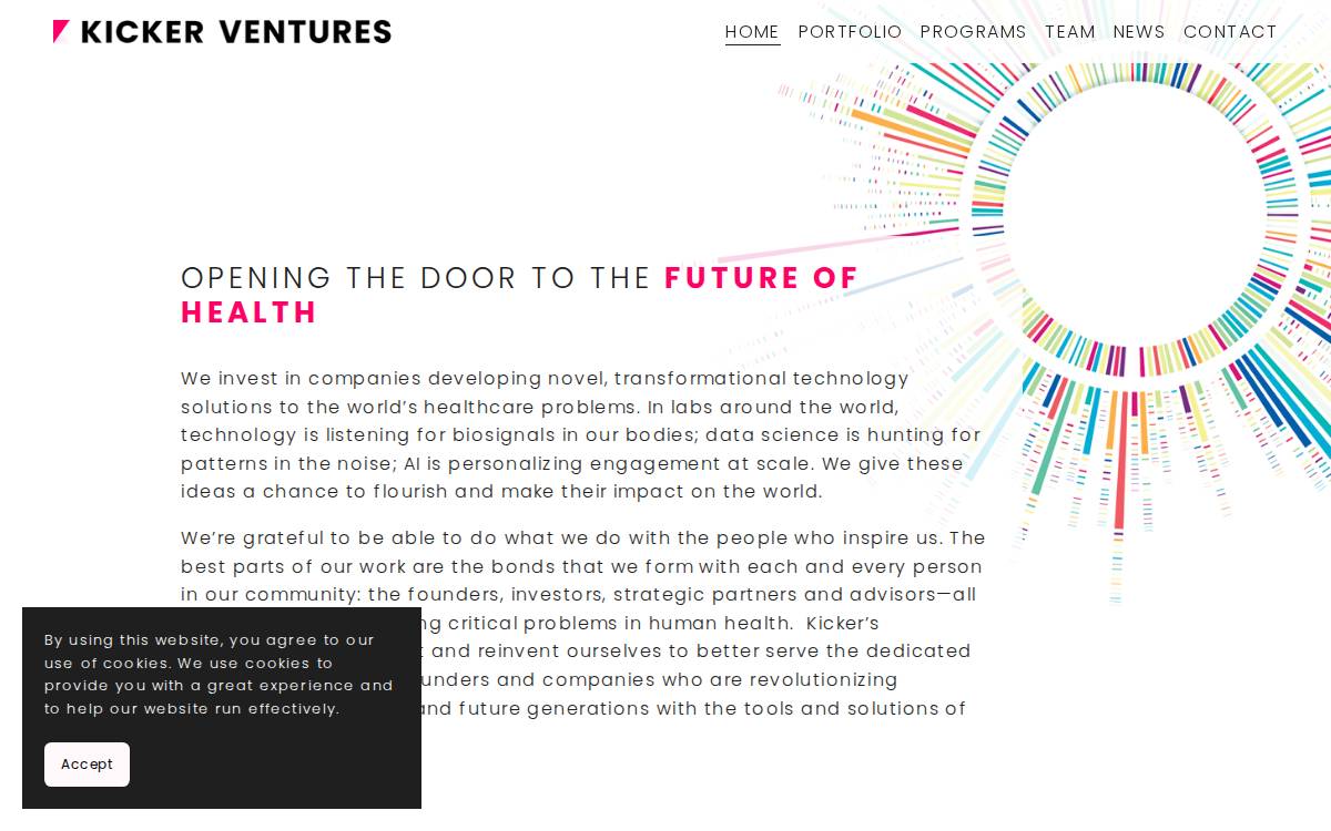 Kicker Ventures website preview