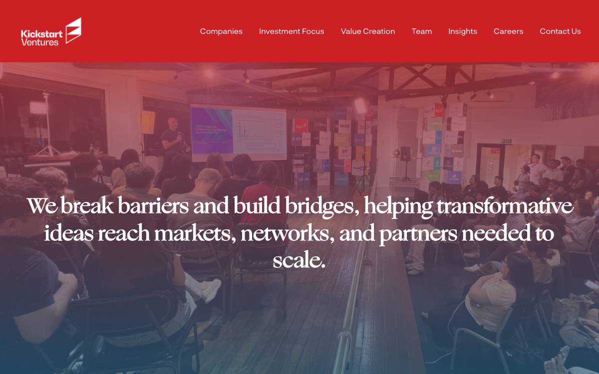 Kickstart Ventures website preview