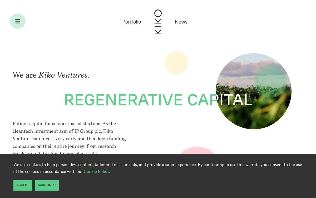 Kiko Ventures website preview