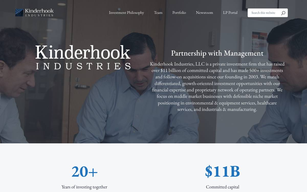 Kinderhook website preview