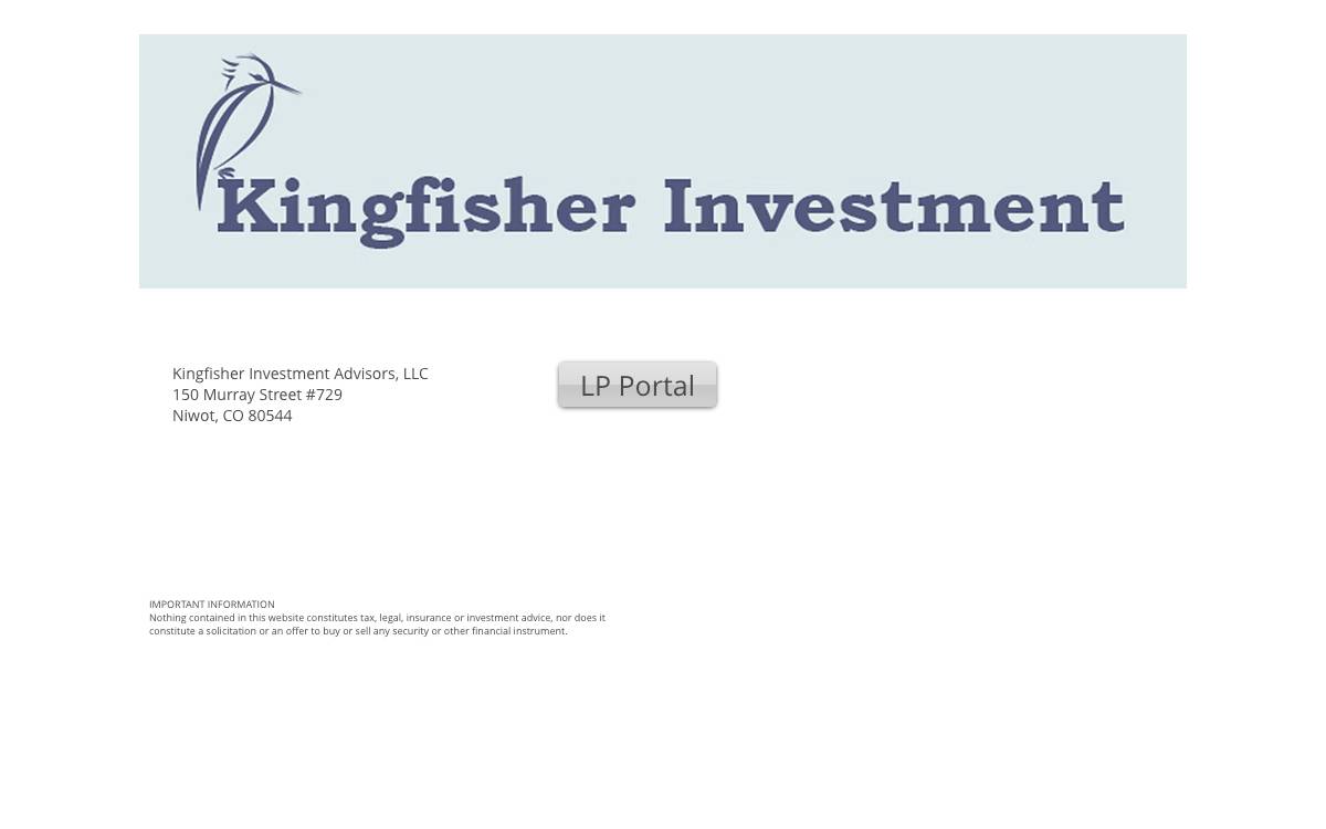 Kingfisher website preview
