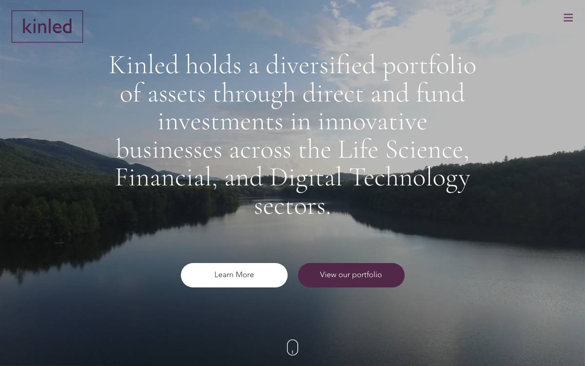 Kinled Holding website preview
