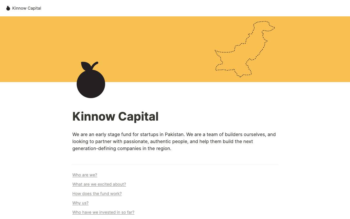 Kinnow Capital website preview