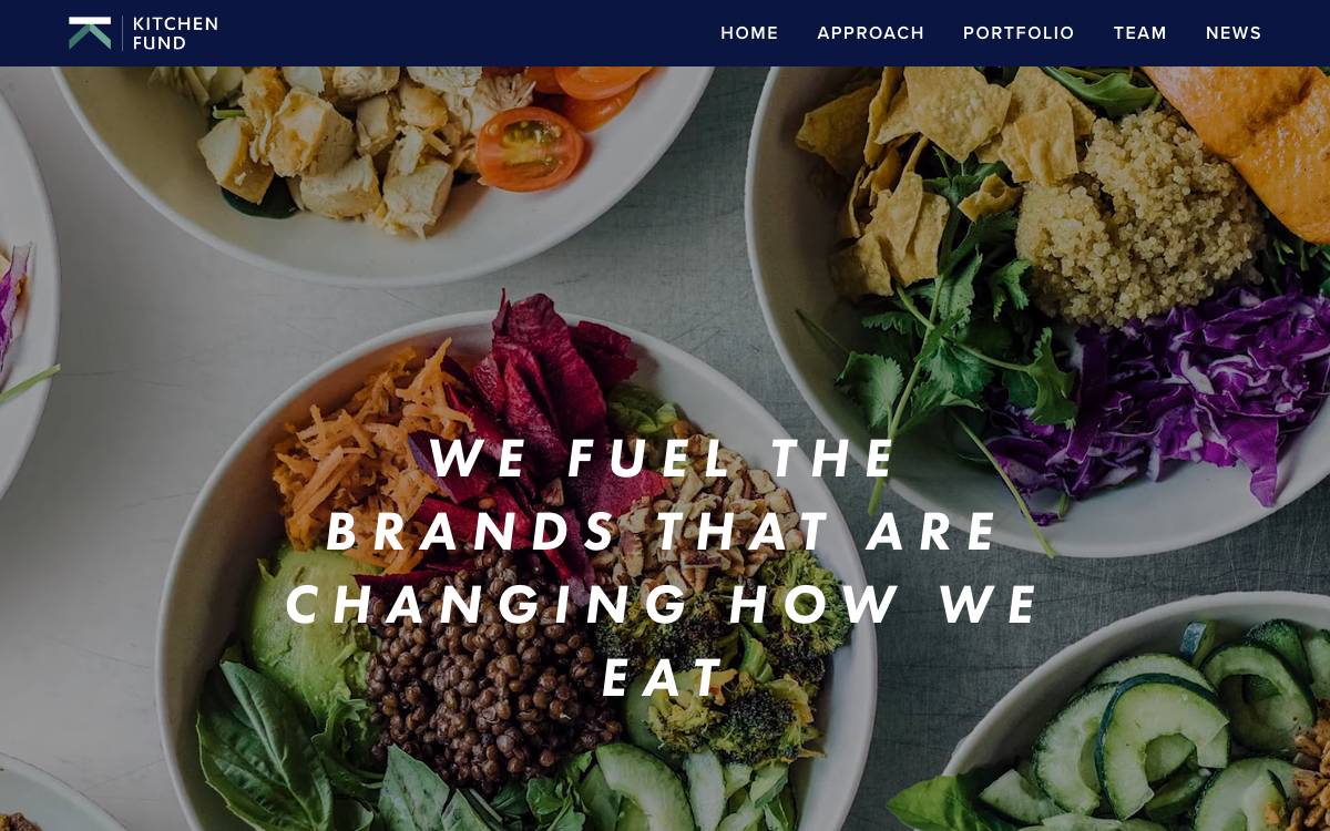 Kitchen Fund website preview